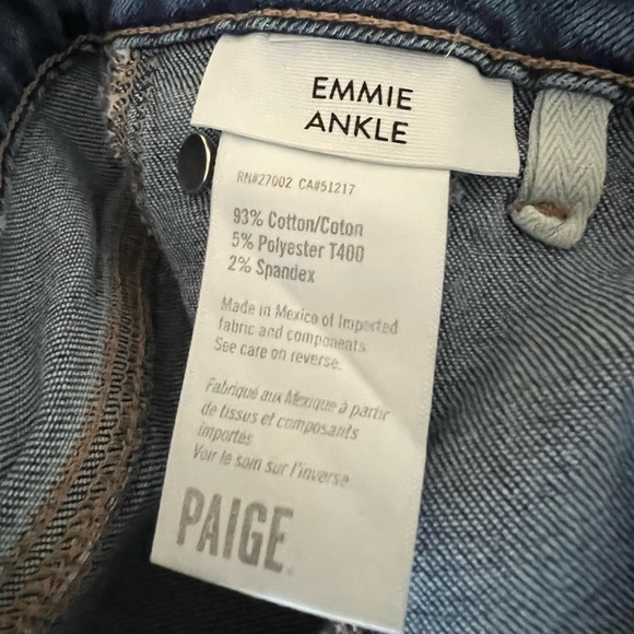 PAIGE Emmie High Rise Ankle Skinny Jeans in Sightseeing - Picture 7 of 8